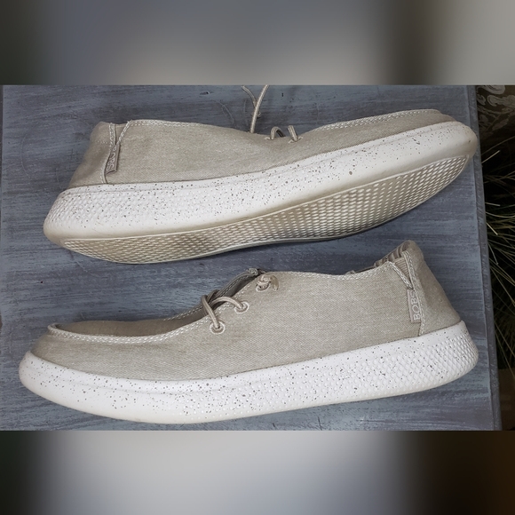 BOBS from Skechers Tan canvas loafers women's size 9 (sa211) - Picture 7 of 12